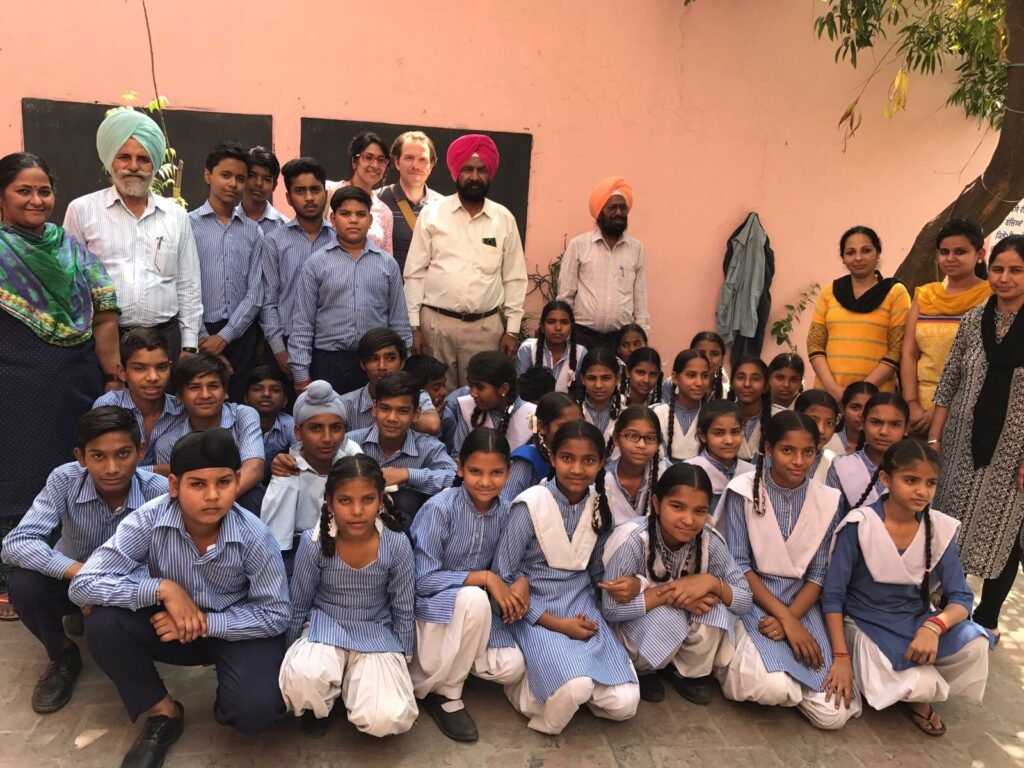 Children at the volunteer-run school in Maqboolpura, Amritsar